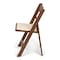 Atlas Commercial Products TitanPRO Brown Resin Folding Chair with Ivory Pad RFC6BRIV - alternate 7